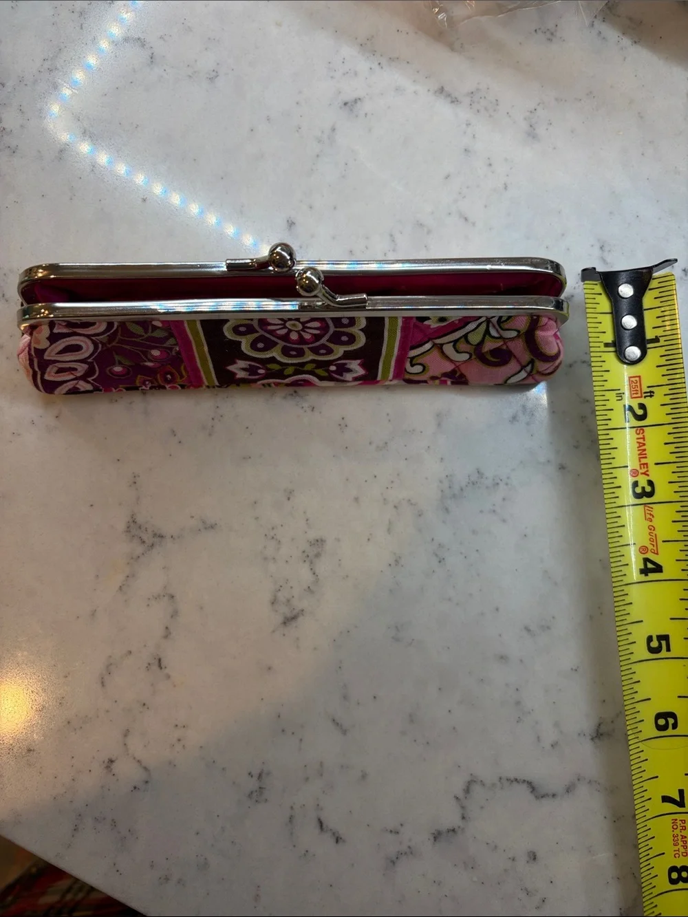Vera Bradley Very Berry Paisley Kiss Lock Pouch